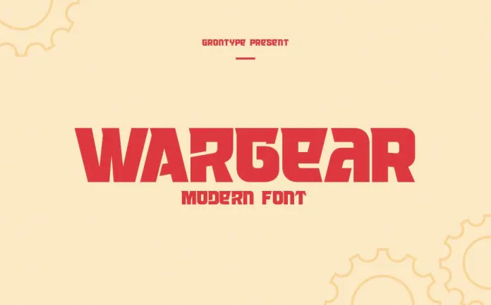 Wargear Display Font